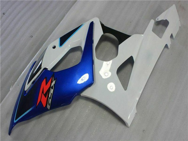 2005-2006 Suzuki GSXR 1000 Motorcycle Fairing Kits - White Blue Glossy Black Australia
