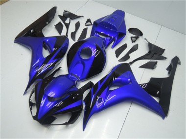 2006-2007 Honda CBR1000RR Motorcycle Fairing Kits - Blue Glossy Black Australia