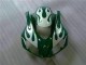 2006-2007 Honda CBR1000RR Motorcycle Fairings - White Green Flame Australia
