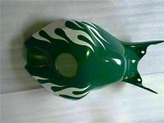 2006-2007 Honda CBR1000RR Motorcycle Fairings - White Green Flame Australia