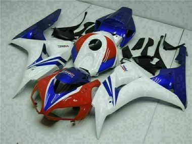 2006-2007 Honda CBR1000RR Motorcycle Fairing Kits - White Red Blue HRC Australia