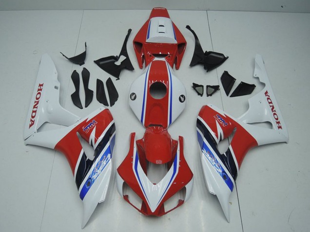 2006-2007 Honda CBR1000RR Motorcycle Fairings - White Red Blue Black HRC Australia