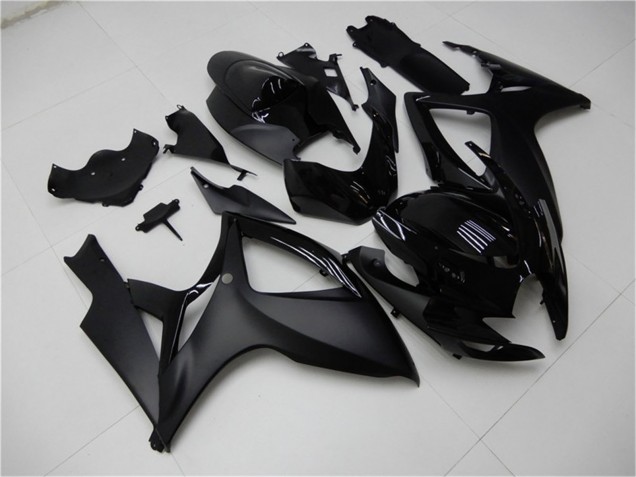 2006-2007 Suzuki GSXR 600/750 Motorcycle Fairings - Matte Black Glossy Black Australia