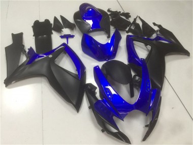 2006-2007 Suzuki GSXR 600/750 Motorcycle Fairings - Blue Matte Black Australia