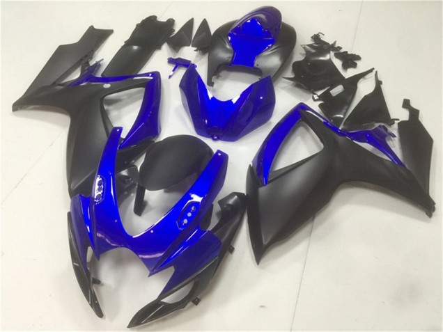 2006-2007 Suzuki GSXR 600/750 Motorcycle Fairings - Blue Matte Black Australia