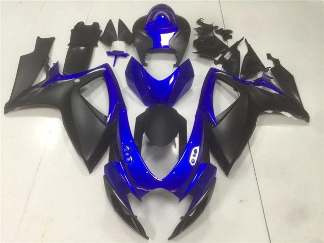 2006-2007 Suzuki GSXR 600/750 Motorcycle Fairings - Blue Matte Black Australia