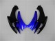 2006-2007 Suzuki GSXR 600/750 Motorcycle Fairings - Blue Glossy Black Australia