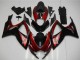 2006-2007 Suzuki GSXR 600/750 Motorcycle Fairing - Red Glossy Black Australia
