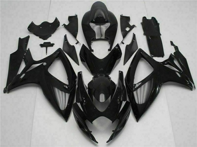 2006-2007 Suzuki GSXR 600/750 Motorcycle Fairing Kits - Glossy Black Australia