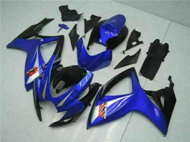 2006-2007 Suzuki GSXR 600/750 Motorcycle Fairings - Blue White Glossy Black Red Australia