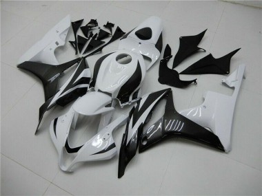 2007-2008 Honda CBR600RR Bike Fairings - White Glossy Black Australia