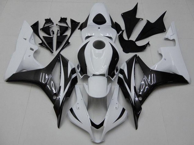 2007-2008 Honda CBR600RR Bike Fairings - White Glossy Black Australia