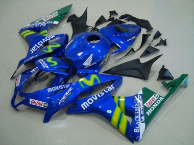 2007-2008 Honda CBR600RR Motorcycle Fairing - Blue Green MoviStar Castrol Australia