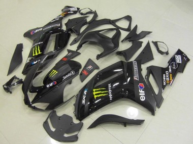 2007-2008 Kawasaki ZX6R Motorcycle Fairings - Black Monster Australia