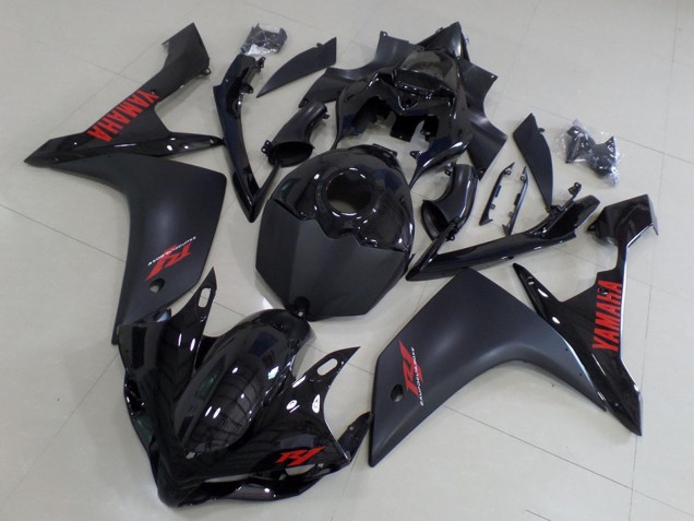 2007-2008 Yamaha YZF R1 Motorcycle Fairings - Glossy Black Matte Black Red Australia