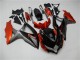 2008-2010 Suzuki GSXR 600/750 Motorcycle Fairings - Orange Grey Glossy Black Australia