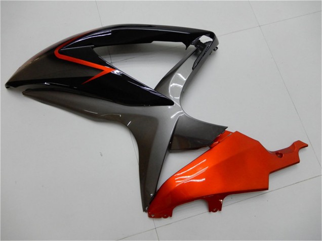 2008-2010 Suzuki GSXR 600/750 Motorcycle Fairings - Orange Grey Glossy Black Australia