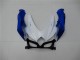 2008-2010 Suzuki GSXR 600/750 Motorcycle Fairings - White Blue Australia