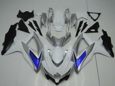 2008-2010 Suzuki GSXR 600/750 Motorcycle Fairings - Silver White Blue Black Australia