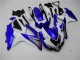 2008-2010 Suzuki GSXR 600/750 Motorcycle Fairings - White Blue Black Red Line Australia
