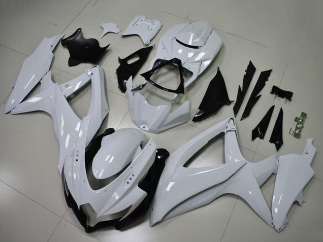 2008-2010 Suzuki GSXR 600/750 Motorcycle Fairings - Glossy White Australia
