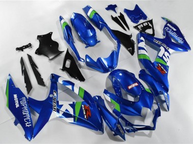 2008-2010 Suzuki GSXR 600/750 Motorcycle Fairings - Blue White Green Black Australia