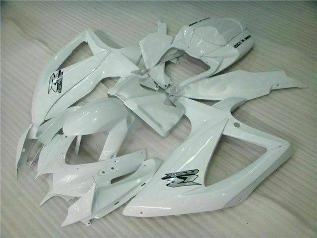2008-2010 Suzuki GSXR 600/750 Motorcycle Fairings - White Australia