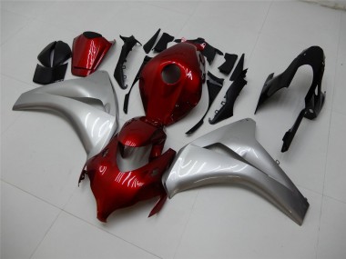 2008-2011 Honda CBR1000RR Motorcycle Fairings - Silver Maroon Red Australia