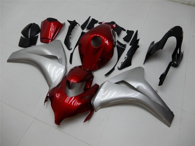 2008-2011 Honda CBR1000RR Motorcycle Fairings - Silver Maroon Red Australia
