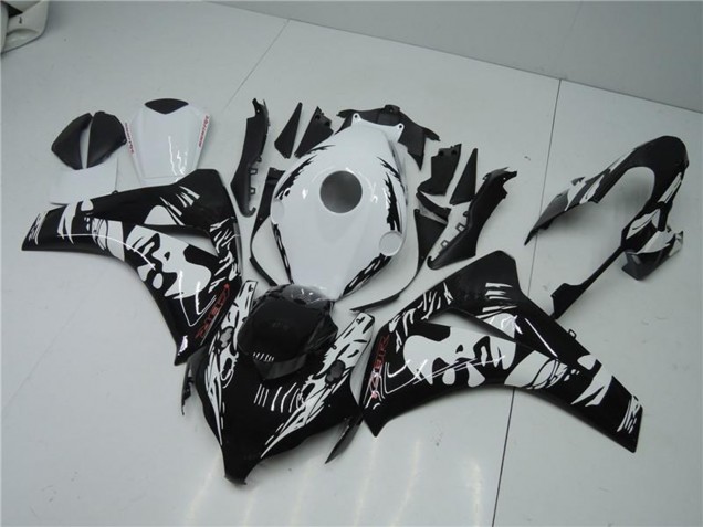 2008-2011 Honda CBR1000RR Abs Fairings - White Glossy Black Australia