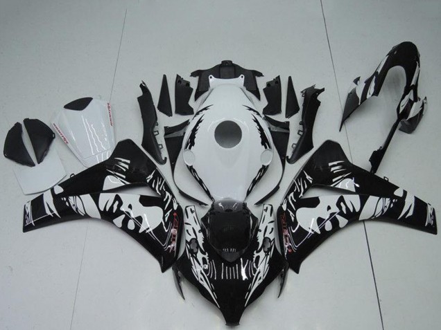 2008-2011 Honda CBR1000RR Abs Fairings - White Glossy Black Australia