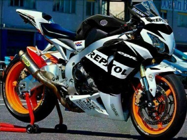 2008-2011 Honda CBR1000RR Motorcycle Fairings - Silver White Glossy Black Repsol Australia