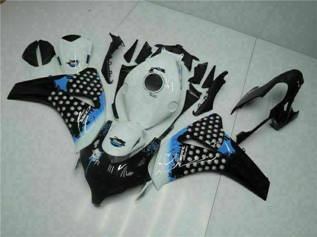 2008-2011 Honda CBR1000RR Motorcycle Fairing - White Blue Glossy Black Australia