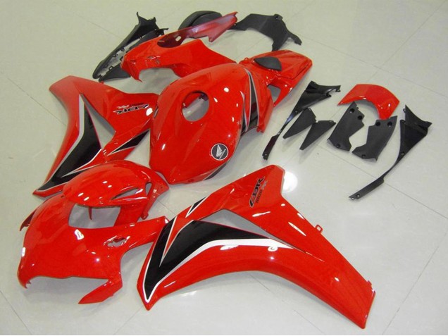 2008-2011 Honda CBR1000RR Motorcycle Fairings Kit - Red Glossy Black Australia