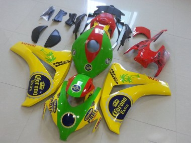2008-2011 Honda CBR1000RR Motorcycle Fairings - Yellow Green Red Black Corona Australia