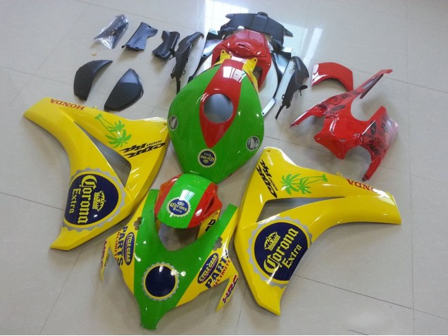 2008-2011 Honda CBR1000RR Motorcycle Fairings - Yellow Green Red Black Corona Australia