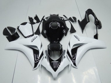 2008-2011 Honda CBR1000RR Motorcycle Fairings Kit - White Glossy Black Australia