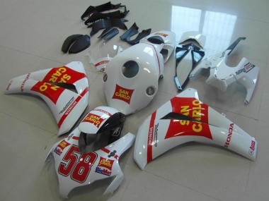 2008-2011 Honda CBR1000RR Motorcycle Fairings - White Red Yellow San Carlo 58 Australia