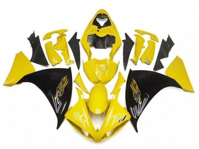 2009-2011 Yamaha YZF R1 Motorcycle Fairings - Yellow Black Australia