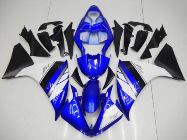 2009-2011 Yamaha YZF R1 Motorcycle Fairings - Blue White Matte Black Australia