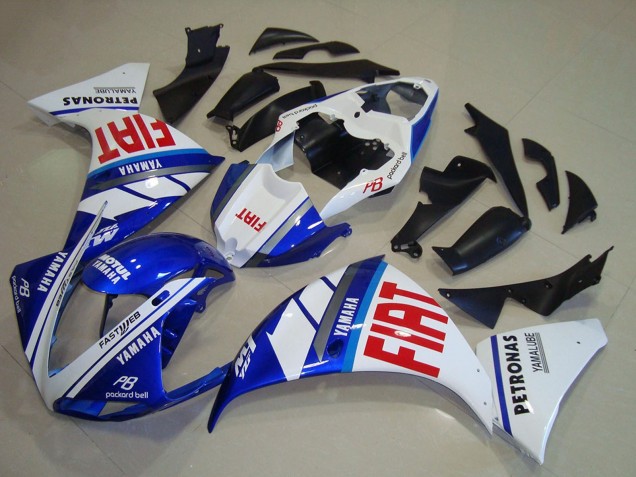 2009-2011 Yamaha YZF R1 Motorcycle Fairings - White Blue Red Fiat Australia