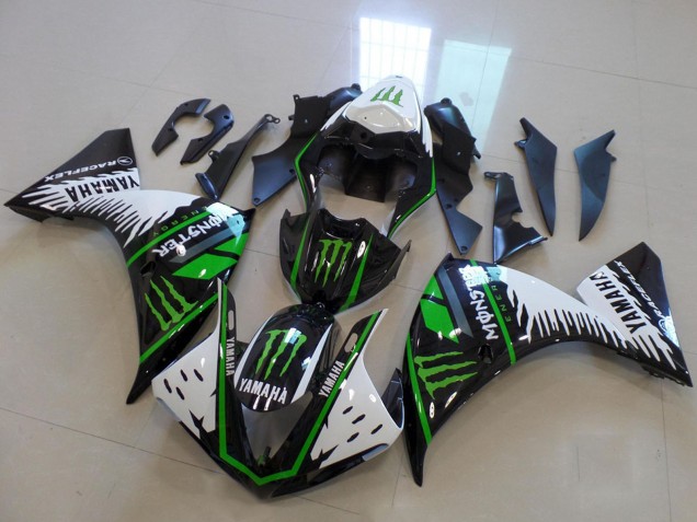 2009-2011 Yamaha YZF R1 Motorcycle Fairings - White Blue Black Green Monster Australia