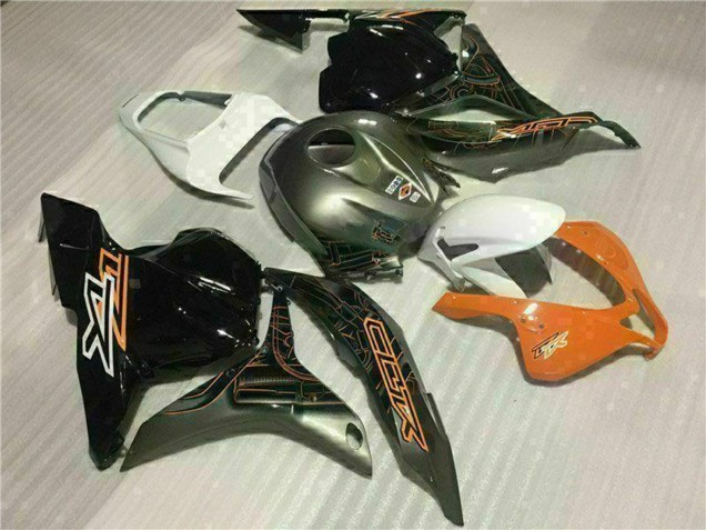 2009-2012 Honda CBR600RR Motorcycle Fairings - White Orange Glossy Black Australia