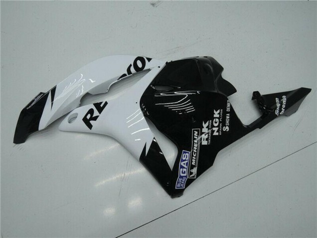2009-2012 Honda CBR600RR Motorcycle Fairing - White Glossy Black Repsol Australia
