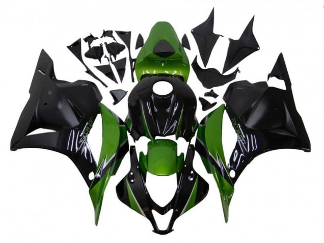 2009-2012 Honda CBR600RR Motorcycle Fairings - Black Green Australia