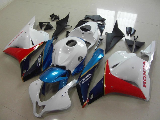2009-2012 Honda CBR600RR Motorcycle Fairing - White Blue Red Glossy Black Australia