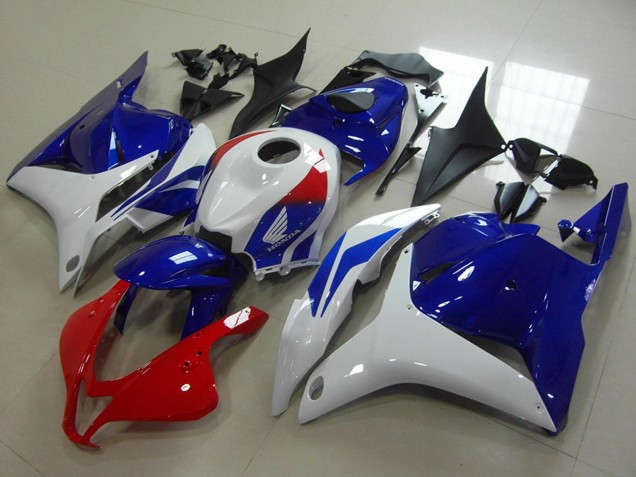 2009-2012 Honda CBR600RR Motorcycle Fairing - White Red Blue Australia