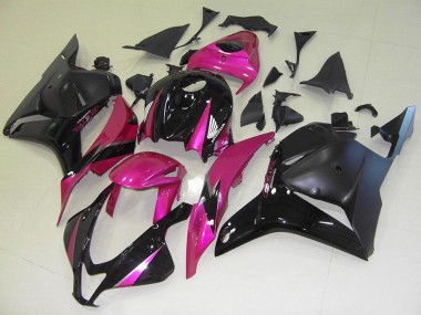 2009-2012 Honda CBR600RR Motorcycle Fairings - Pink Glossy Black Matte Black Australia