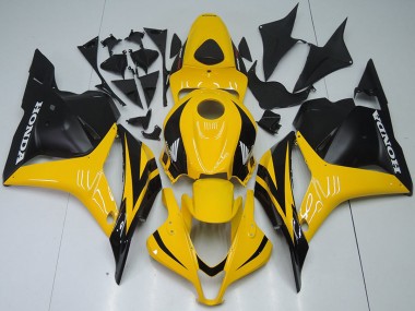2009-2012 Honda CBR600RR Motorcycle Fairings - Yellow Matte Black Australia