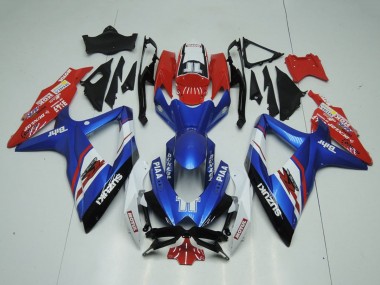 2009-2016 Suzuki GSXR 1000 Motorcycle Fairings - Blue Red White Piaa Motul Australia